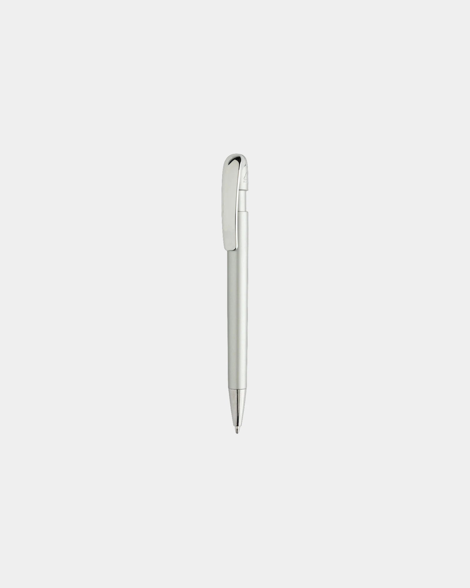 Pen gerecycled ABS metalen clip Glide om te personaliseren - Grijs